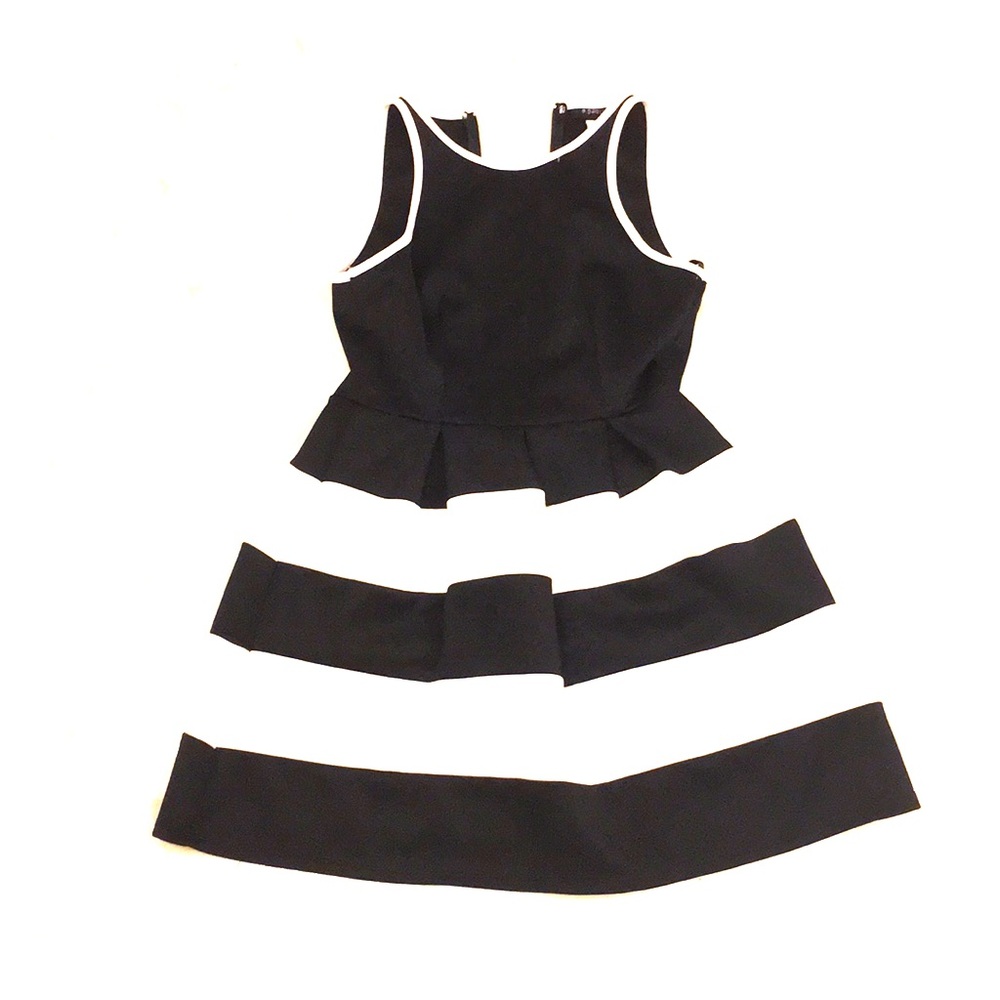 Black and white dress
